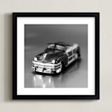 "Retro Car" - Art Print in Retro Silver by Laura Hamm - Framed