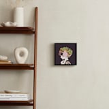 "I'd rather wear flowers " - Art Print in Plum by Aspacia Kusulas - In a Room