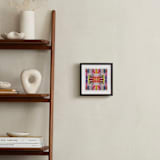 "Dippin Dot Squared No 3" - Art Print in Cobalt Blue by HAPI ART - In a Room