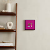 "Boho Bugs" - Art Print in Magenta by Britt Mills - In a Room