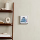 "Paris, J'adore" - Art Print in Parisian Blue by Ali Macdonald - In a Room