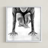 "Focus" - Art Print in smoke by Shannon - Framed