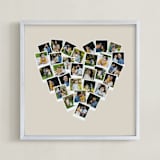 "Heart Snapshot Mix® Hues Photo Art" - Framed Photo in Warm Grey by Minted - Framed