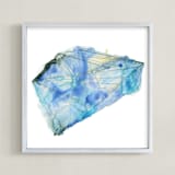 "sapphire" - Art Print in Sapphire Blue by Naomi Ernest - Framed
