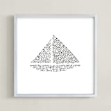 "Sea Fever" - Art Print in Black by Dean Street - Framed