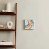 "Ventura Rainbow ll" - Art Print in Rainbow Mint by AlisonJerry - In a Room