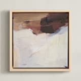 "Salt Air 3" - Art Print in Brown & Ivory by Arohika Verma - Framed Canvas