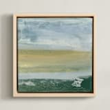 "Open Field 4" - Art Print in Grass by Julia Contacessi - Framed Canvas