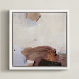 "Salt Air 2" - Art Print in Brown & Ivory by Arohika Verma - Framed Canvas