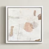 "Nidra" - Art Print in Dune by Jennifer Daily - Framed Canvas