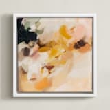 "Emberley" - Art Print in Golden Yellow by Parima Studio - Framed Canvas