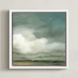 "First of October" - Art Print in slate by Kelly Money - Framed Canvas