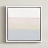 "Sundown" - Art Print in sky blue by Sadie Holden - Framed Canvas
