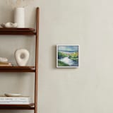 "River Flow" - Art Print in La mer by Alysia Quisenberry - In a Room