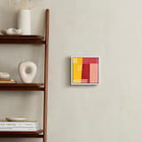 "Structured Rainbow 4" - Art Print in Yellow by Anna Veit Nowak - In a Room