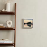 "Mist of Time II" - Art Print in Peach Reflection by Stephanie Goos Johnson - In a Room
