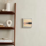 "Mist of Time I" - Art Print in Peach Reflection by Stephanie Goos Johnson - In a Room
