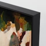 "Square Abstract 1" - Art Print in Moss by Wendy Keller - Frame Close-up