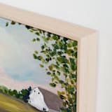 "Orchard View 2" - Art Print in Olive by Lindsay Megahed - Frame Close-up