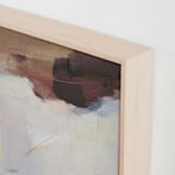 "Salt Air 3" - Art Print in Brown & Ivory by Arohika Verma - Frame Close-up