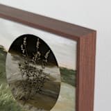 "Seasons Change" - Art Print in Moss by Maja Cunningham - Frame Close-up