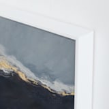 "Pearl Sky II" - Art Print in Deep Blue by Julia Contacessi - Frame Close-up