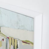 "Showered in Sunshine I" - Art Print in Champagne by Karyn Denten - Frame Close-up