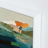 "Mauna Loa" - Art Print in navy blue by Caryn Owen - Frame Close-up