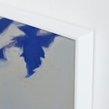 "Leaf Shadows II" - Art Print in Indigo by Katie Analise - Frame Close-up