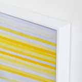"an ode to agnes" - Art Print in bright sunny yellow by tina johnson - Frame Close-up