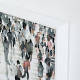 "Coming back" - Art Print in dark blue by Lulaloo - Frame Close-up