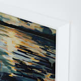 "Collide I" - Art Print in Marine Blue by Kelly Johnston - Frame Close-up