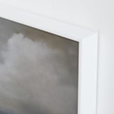 "Quiet Dawn" - Art Print in cloud white by Kelly Money - Frame Close-up