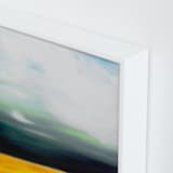 "Golden Grain" - Art Print in Golden Sienna by Amy Hall - Frame Close-up