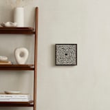 "Starburst" - Art Print in Apricot White on Blackcurrant by Leanne Friedberg - In a Room