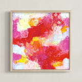 "mini study #5" - Art Print in rose by Kat Roberts - Framed
