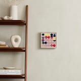"Crowd 4" - Art Print in Flesh pink, neons and primaries by Victoria Johnson - In a Room