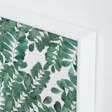"Leafy Bowers" - Art Print in Emerald Green by Natalie Ryan - Frame Close-up
