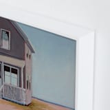 "The Beach Beyond" - Art Print in Pink Mauve by Carol C. Young - Frame Close-up