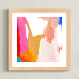 "Malibu Abstract" - Art Print in Malibu Pink by Jenny Partrite - Framed