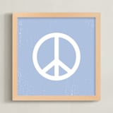 "Coast Vibes II" - Art Print in Coastal Blue by Itsy Belle Studio - Framed