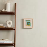 "Pixel Plush II" - Art Print in Moss Green by Creo Study - In a Room