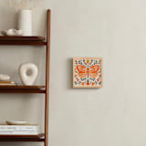 "Colorful Butterfly" - Art Print in Tangerine by Angel Walker - In a Room