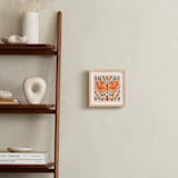 "Colorful Butterfly" - Art Print in Tangerine by Angel Walker - In a Room