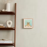 "Bear - let's read" - Art Print in aqua by Someday Designs - In a Room