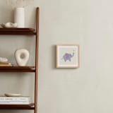 "Playful Elephant" - Art Print in Lavender by Cass Loh - In a Room