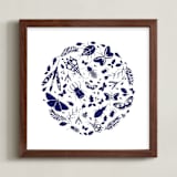 "Under The Microscope" - Art Print in Night by Kayla King - Framed