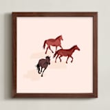 "Howdy Partner 2" - Art Print in Cream by Gabrielle Neil - Framed