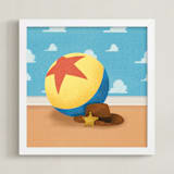 "You Got a Friend in Me" - Art Print in Sky by Ana Peake - Framed