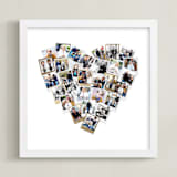 "Heart Snapshot Mix®" - Foil Framed Photo in Gold by Minted - Framed